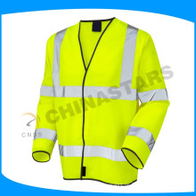 EN 20471 zertifiziert fluo gelb orange Sicherheitskleidung hohe Sichtbarkeit Mantel